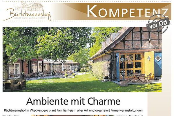 Ambiente mit Charm - Bericht aus der Celleschen Zeitung über den - 20.09.2019